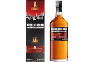 Auchentoshan 12 ans Single Malt Scotch avec étui, Whisky Écossais 40% - 70cl
