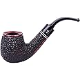 Wooden Tobacco Pipe - Holmes Series, Handcrafted from Briar Root, Fits 9mm Filter (Rust)