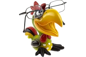 By Bers Brillenhalter Die_Vögel Design, handbemalt, Tier, echt lustig, aus Polyresin, für Spaßversteher und Junggebliebene Geschenk