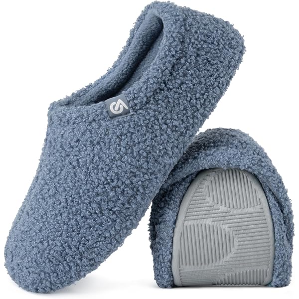 slippers heren Winter Sloffen For Heren, Dames Warm Traagschuim Katoenen Huispan Slippers, Pantoffel Met Gesloten Teen For Binnen(Color:Light Gray,Size:40/41 EU