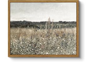 ARPEOTCY Canvas Pictures with Frame, Vintage Wall Pictures, Classic Wall Decoration, Living Room, Bedroom, Bathroom, Kitchen, Farmhouse Room Decoration, Aesthetic, Flower Painting, 20 x 25 cm, Small