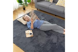 CHOSHOME Tappeto Soggiorno Moderni Unicolore Morbido Tappeti Soggiorno Pelosi Camera da Letto Morbido Tappeti Soffici in Velluto per, Adatto per Tappeto per Soggiorno by (Grigio,150 * 240cm)