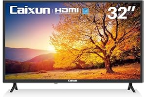 Caixun TV 32 Pollici, HD Televisori con 3 HDMI e 2 USB, DVB-T/T2/C/S/S2, Adatto per Cucina Camera da Letto e Home Office (EC32T1H)…