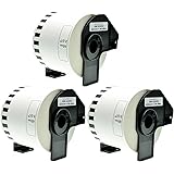 Logic-Seek 3 Endlos-Etiketten kompatibel für Brother DK-22205 QL-720 500 560 1060 1050 550 580 650 700 710