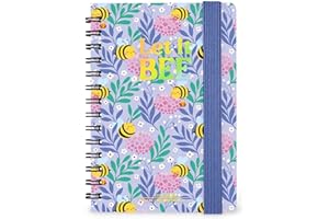 Legami - Agenda semanal con espiral Small 2026, Bee, 12 meses pequeña, cierre con elástico, agenda de enero de 2026 a diciembre de 2026, de papel FSC certificado, 8,5 x 13 cm