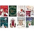 40 Christmas Cards Pack 2024 Collection Cute With Envelopes and Boxed 10 Xmas Designs