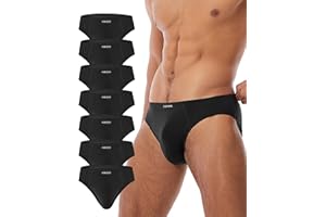 FORVEVO 7er Pack Unterhosen Herren Slip Baumwolle, Atmungsaktive Unterhosen Männer, Klassischer Unterwäsche(M-3XL)
