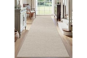 DEXI Alfombra Pasillo 61 x 183 cm, Alfombras Cocina Antideslizante Lavable, Absorbente Tapete Corredor para Puerta Interior, Lavadero, Comedor, Beige