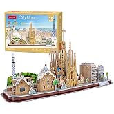 CubicFun 3D Puzzle CUB/MC256h City Line - Barcelona - İspanya