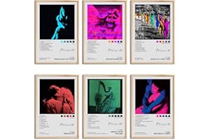 OMLE Tv Girl Signed Limited Posters Music Album Cover Posters Canvas Wall Art HD Prints Room Aesthetic Pictures Set of 4 for Music Classroom Living Room Bedroom Wall Decor Art 8x12 inch Unframed