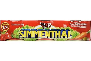 Simmenthal - Piatto pronto di carni bovine in gelatina vegetale, 1,5% di grassi - 4 confezioni da 3 scatole da 70 g [840 g, 12 scatole]