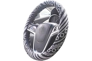 Mayco Bell 2018 Ethnic Style Coarse Flax Cloth Automotive Steering Wheel Cover Anti Slip and Sweat Absorption Auto Car Wrap Cover (G)