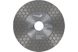 PRODIAMANT Jolly diamentowa tarcza tnąca 125 mm do płytek i gresu porcelanowego do fazowania, cięcia 45 stopni, gratowania, szlifowania i oddzielania