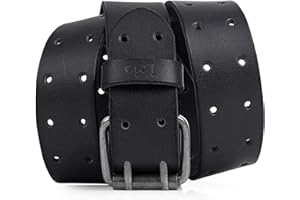 Lois - Ceinture Homme Cuir Véritable - Ceinture Homme Cuir Vintage - Ceinture Cuir Reglable - Ceinture Homme Grande Taille - Ceinture Homme Travail Cuir - Ceinture Homme Boucle Metal 501002
