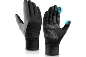 OZERO Gants Chauds d'hiver pour Hommes et Femmes conviennent à l'écran Tactile, Gants Coupe-Vent pour la Conduite sous Le Climat Froid, Le Cyclisme, Le Ski, Le Travail en Plein