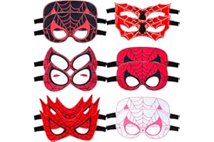 YFCHOTI Party Maske Set für Kinder, 12pcs Cartoon Cosplay Filzmasken, Maskenball Halbmaske für Halloween Karneval und Fasching Verkleidung, Kindergeburtstag Mitgebsel Geschenke für Jungen Mädchen