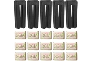 NATHA Kit de Equilibrio de Aspas de Ventilador de Techo de 20 Piezas, Que Incluye 5 Piezas Clips de Equilibrio de Ventilador Resistente y 15 Piezas de Peso 3G Autoadhesivo de Metal