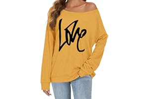 Gosunny Off Shoulder Top Women's Long Sleeve Pullover Casual Sweatshirt Causal Elegant Blouse