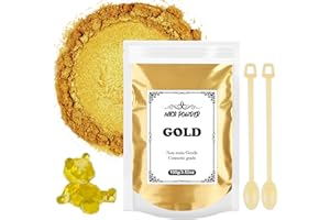 UMIKEL Polvere di Mica 100 g – Colorante resina epossidica metallizzata pigmento resina epossidica, colorante di sapone, colorante in polvere per decorazione della resina, candela, sapone, slime, trucco,