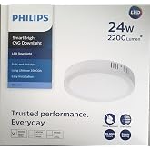 Philips SmartBright 24W LED Sıva &Uuml;st&uuml; Tavan Armat&uuml;r&uuml; 3000K Sarı Işık 2200 L&uuml;men &ndash; 29,5 cm Yuvarlak Plafonyer, Modern Tavan La