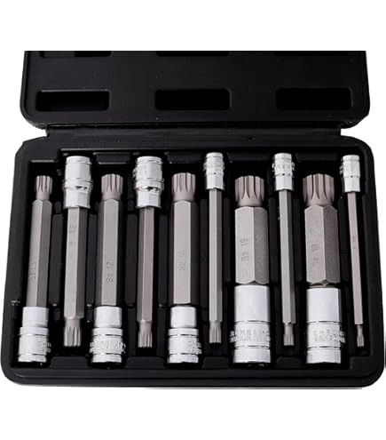 Nanon 10Pcs Xzn 12 Point Mm Triple Square Spline Bit Socket S2 Steel 4 - View #9