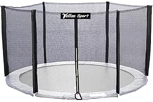 YELLOO - Rete Trampolino Elastico di Sicurezza (Diametro: 185, 245, 305, 366, 427) Rete Sostitutiva Ricambi Trampolino Elastico con Certificato CE TUV GS, Segui le Istruzioni Facili e Prendi le Misure