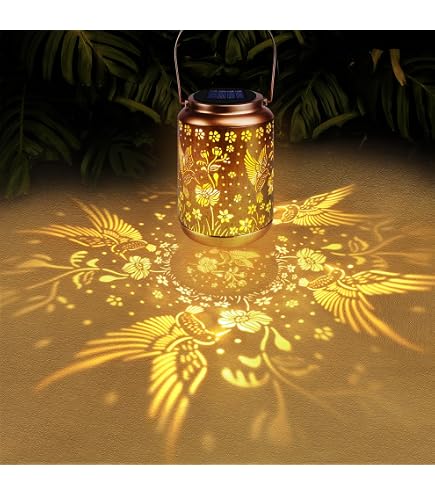Kolibri-Solarlaternen Für Garten & Terrasse – Wasserdichte Metall-Solarleuchten Mit Schäferhaken, Ideale Geschenke