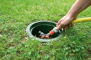 GARANTIA GRAF Otto Wassersteckdose extern (Wasseranschlussdose mit 2-Wege-Ventil, Anschlussdose für Wasserschläuche) 202060, Grün