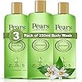 Pears Pure & Gentle Body Wash with Lemon Flower Extract - Nourishing Gel Cleanser -Crafted with Natural Oils - 10x More Moisturiser* - Beauty Bath for Moisturising Care - 250ml (3 Pack)