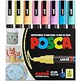 POSCA 8-Color Paint Marker Set, PC-3M Fine, Soft Colors