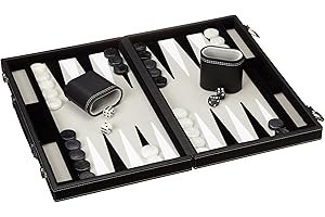 Philos 1731 Backgammon Gray, Medium, Imitation Leather, Multicolour