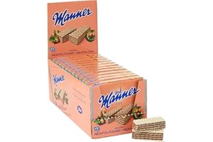 manner Original Neapolitaner Wafers 75 g, Nuts (Pack of 12) 900 gram