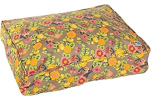 Molly Mutt Huge Dog Bed Cover -Time After Time Print - Measures 36”x45”x5’’ - 100% Cotton - Durable - Breathable - Sustainable - Machine Washable Dog Bed Cover