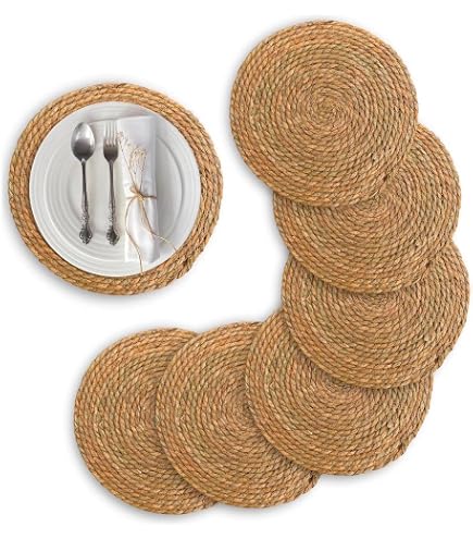 BUTLERS Tischset Seegras - SEA Braid I - Rechteckig | Farbe Braun - 40x30 cm - Platzset für Teller & Besteck