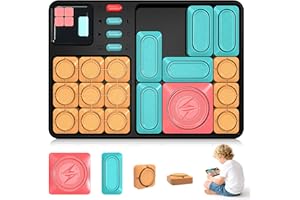 AÉTTÉZOE Super Slide Puzzle, Magnetischer Gleitschieber-Gehirntrainer mit 500 Levels – Tragbares Logikspielzeug für Reise & Unterwegs (Kinder/Erwachsene)