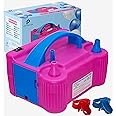 Electric Balloon Pump - Set of 7 Pcs - Inflate Machine - Portable Dual Nozzle Balloon Pump - 220V-240V 600Watt Ballon Pumper for Party/Birthday Decoration - Not a Helium Tank