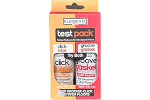 TEST PACK For Squeaky CLICK SYSTEM FLOORS Identify and Remedy Squeaks In Wood & Laminate Floors Includes Lubricant + Liquid Gasket - Safe for Underfloor Heating - Made in UK by Floor-Fix Pro