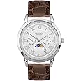 Sekonda Armstong Classic Men's 40mm Quartz Watch in Silver with Analogue Day/Date Display, and Brown Leather Strap