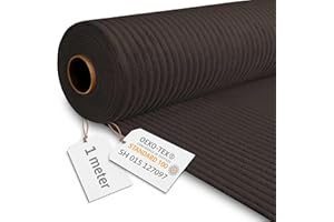 DreamRoots Cord Stoff Meterware Gewicht 380 g/m2 - Polsterstoff Cord Meterware 140 cm breit - Möbelstoff - Breitcord Roasted Cocoa 1M