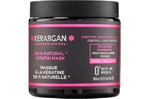 Kerargan - Ultra Reparerande Keratin Hårmask för Skadat och Stressat Hår - Stärker, slätar ut och skyddar - Utan Sulfater, GM