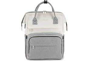 LOVEVOOK Mochila Portatil Mujer 15.6/17 Pulgadas, Mochila Mujer Impermeable Antirrobo con Puerto USB para Universidad Escolares Viaje Trabajo Negocios Profesora