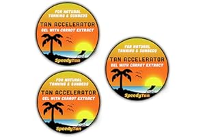 SPEEDYTAN x3 Premium Tan Accelerator Gel - For Sunbed Use & Natural Tanning - Natural Tanning Accelerator With Carrot Tanning Oil - UK Based Brand