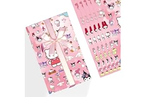 Papel de Regalo Sanrio, Papel Regalo Infantil Sanrio Kuromi Melody Cat Anime, PQKL-party 5 Hojas 51 * 75cm Papel Envolver Regalo Sanrio, Papel Regalo Navidad Rollo, Anime Papel Regalo Festival