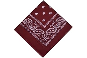 SCHALS & TÜCHER Bandana 100% Coton Original Paisley Foulard accessoire Bandeau cheveux Echarpe Mouchoirs Homme Femme Enfant
