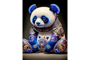 YZDZSW Diamond Painting, 5D DIY Diamond Art Painting Kits, Rhinestone Embroidery Crystal Cross Stitch Arts and Crafts for Home Wall Decor Adults 30x40cm (Panda)