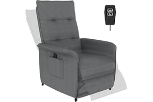 SANODESK Recliner Armchair Eletric Recliner Chair Fabric Chair with Arms Adjustable TV Armchair Armchair with Reclining Function Backrest