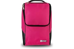 55 Sport Pro Ventilated Football Boot and Shoe Bag with Zipped Pocket - Pink