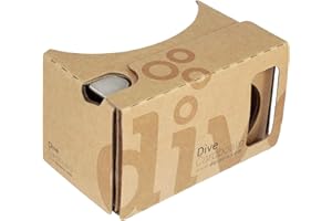 DIVE BY DUROVIS Durovis Dive Cardboard 6 - braun - Virtual Reality Headset Inspired by Google Cardboard V2 für Google Android und Apple iOS