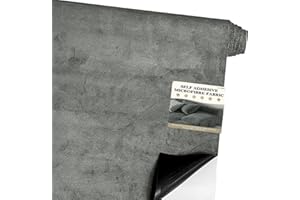 Fondlife Tissu en microfibre autocollant pour cockpit, 150 x 40 cm, aspect daim, aspect daim, extensible, tissu velours (gris ciment), 2023G