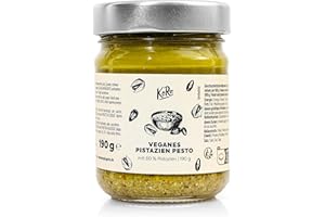 ‎KORO KoRo - Veganes Pistazien-Pesto 190 g - 60 % Pistazienanteil - Vegan - Zum Verfeinern von Nudeln & Co.